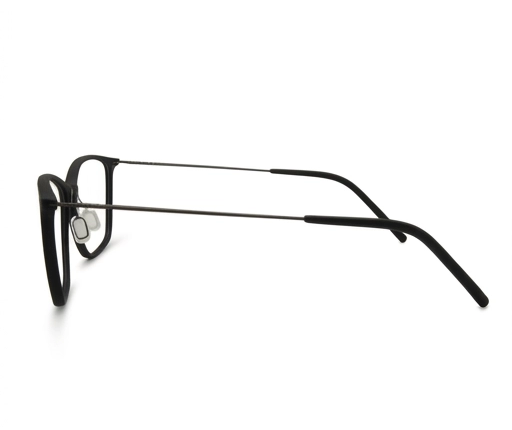 Weber Eyewear 3D Brille BOCHUM in Black (F1) – Seitenansicht mit Titan-Bügel
