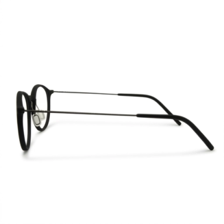 Weber Eyewear 3D Brille BÖNEN in Black (F1) – Seitenansicht mit Titan-Bügel