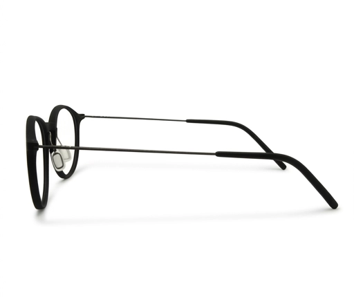 Weber Eyewear 3D Brille BÖNEN in Black (F1) – Seitenansicht mit Titan-Bügel
