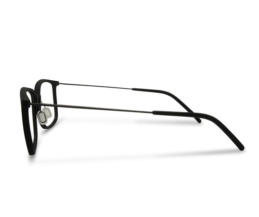 Weber Eyewear 3D Brille ESSEN in Black (F1) – Seitenansicht mit Titan-Bügel