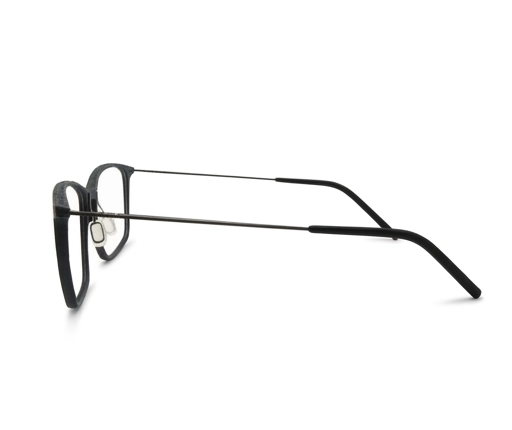 Weber Eyewear 3D Brille HAMM in Black (F1) – Seitenansicht mit Titan-Bügel