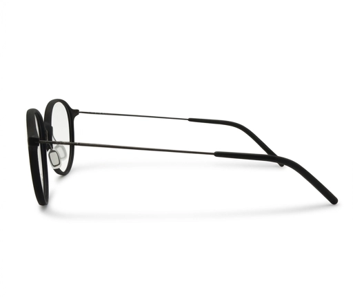 Weber Eyewear 3D Brille UNNA in Black (F1) – Seitenansicht mit Titan-Bügel